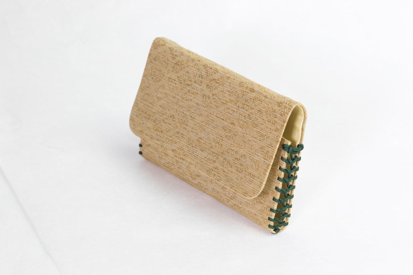 Card Case    ▶（１）Patterns :  KOAOI  小葵  (no real gold thread) color patterns of thread  :   gold ,brown