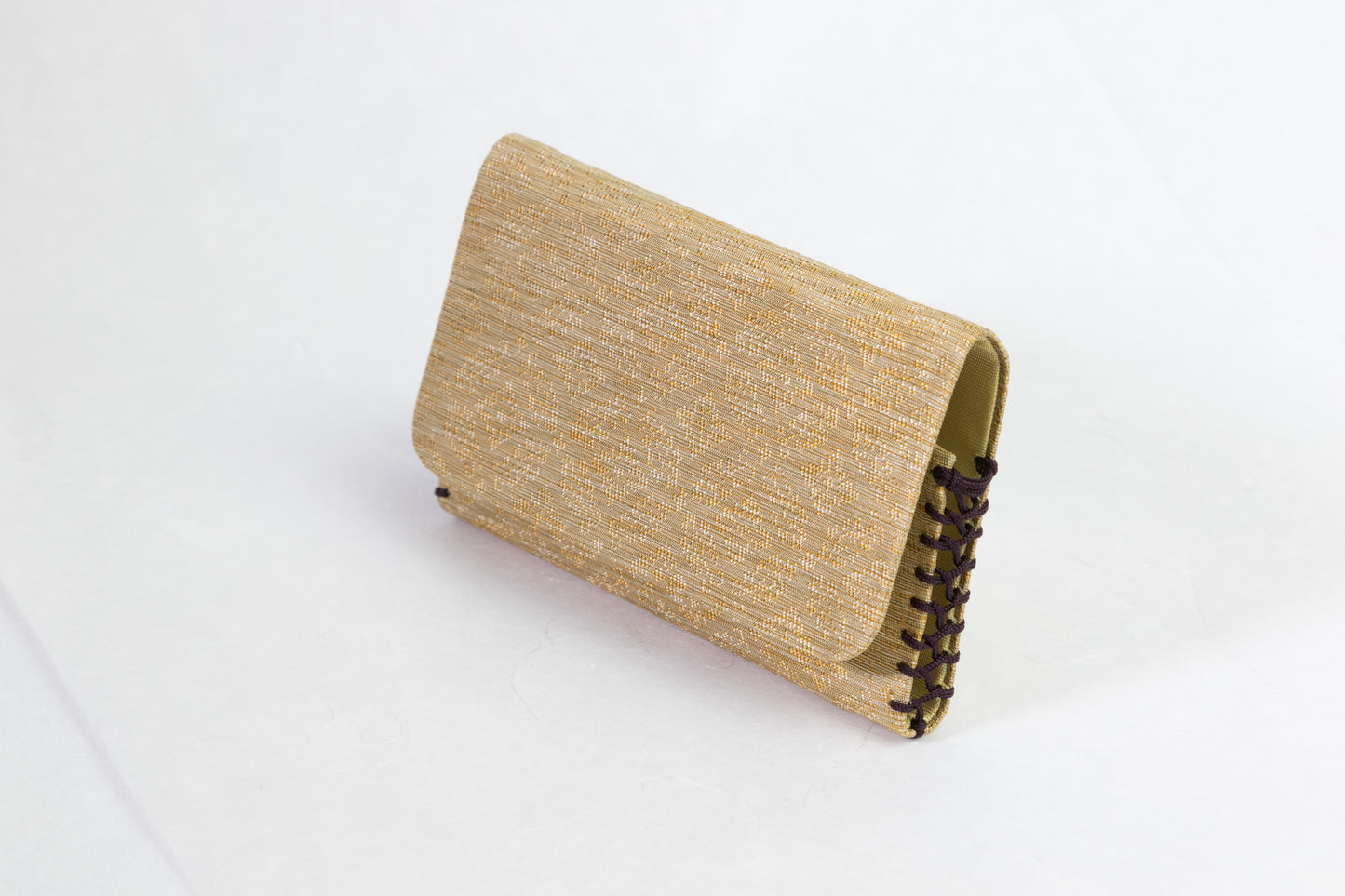 Card Case    ▶（１）Patterns :  KOAOI  小葵  (no real gold thread) color patterns of thread  :   gold ,brown