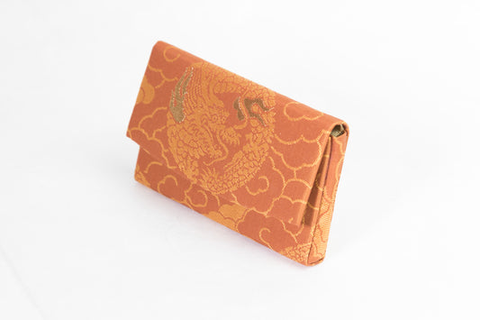 Card Case ▶（３）Dragon with scattered cloudsuse of REAL GOLD leaf